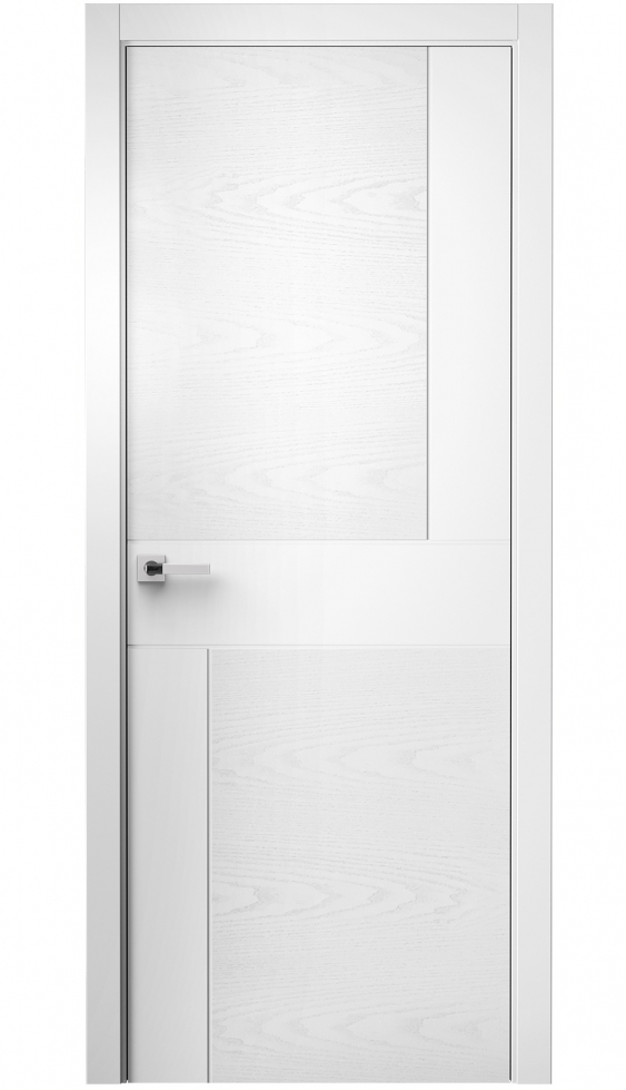 Image Komo Interior Door Italian Enamel White / White Ash 1