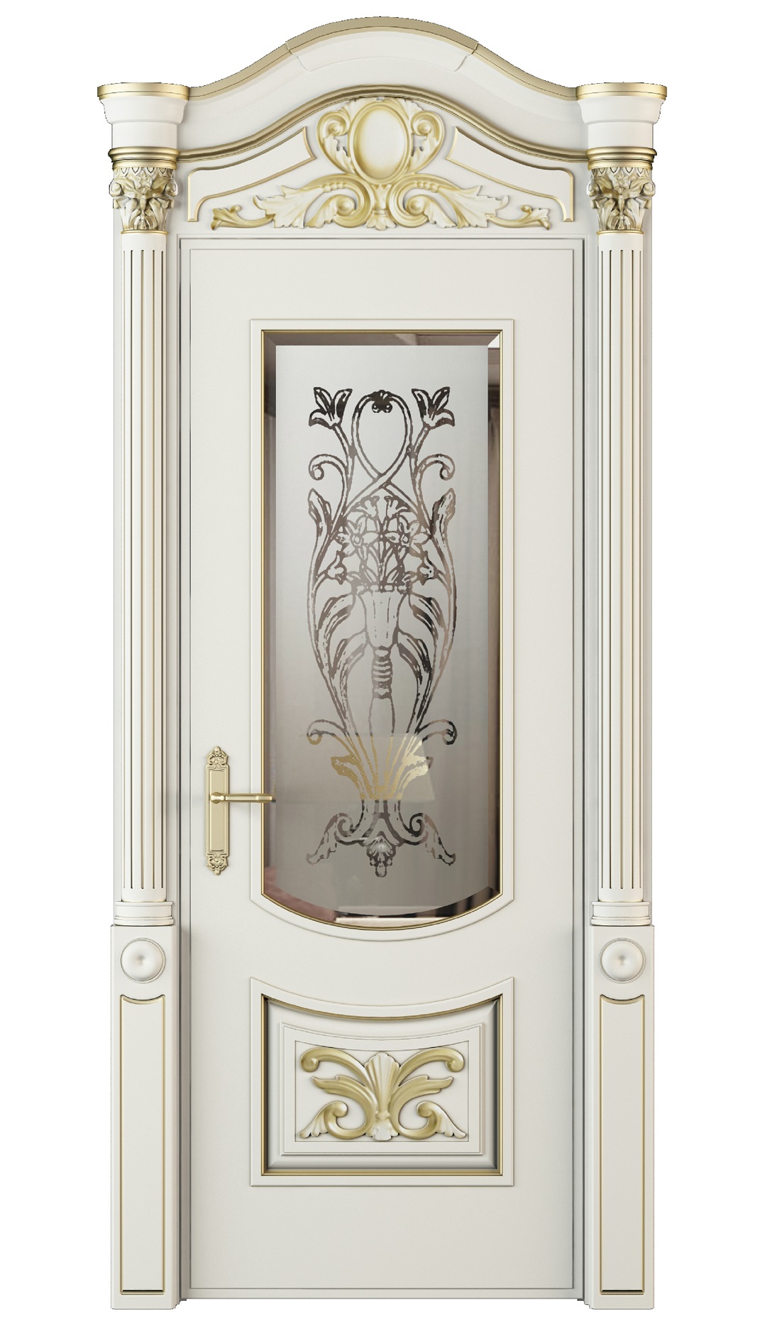 Image Vittoria Vetro Interior Door Royal White Oak 0