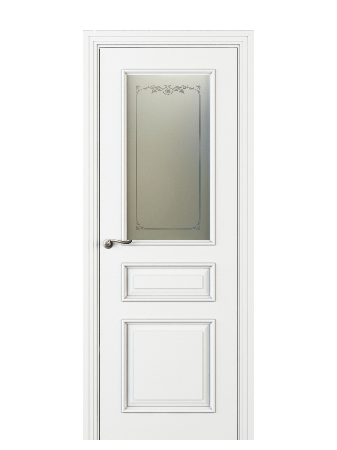 Image Fellini Vetro Interior Door Italian Enamel White 1