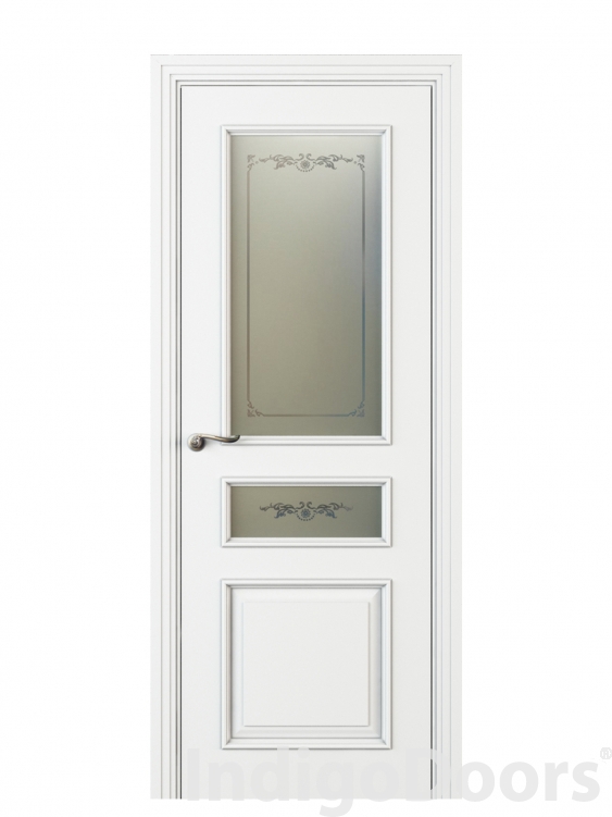 Image Fellini Vetro Duo Interior Door Italian Enamel White 2
