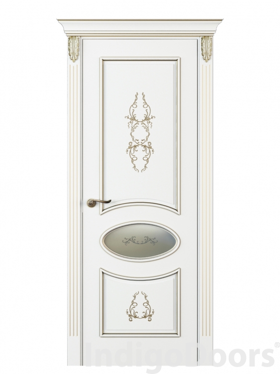 Image Nikkolo Inserto Interior Door Italian Enamel White 2
