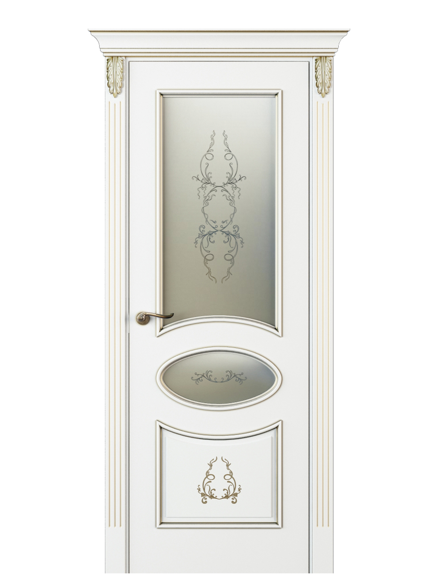 Image Nikkolo Vetro Duo Interior Door Italian Enamel White 1