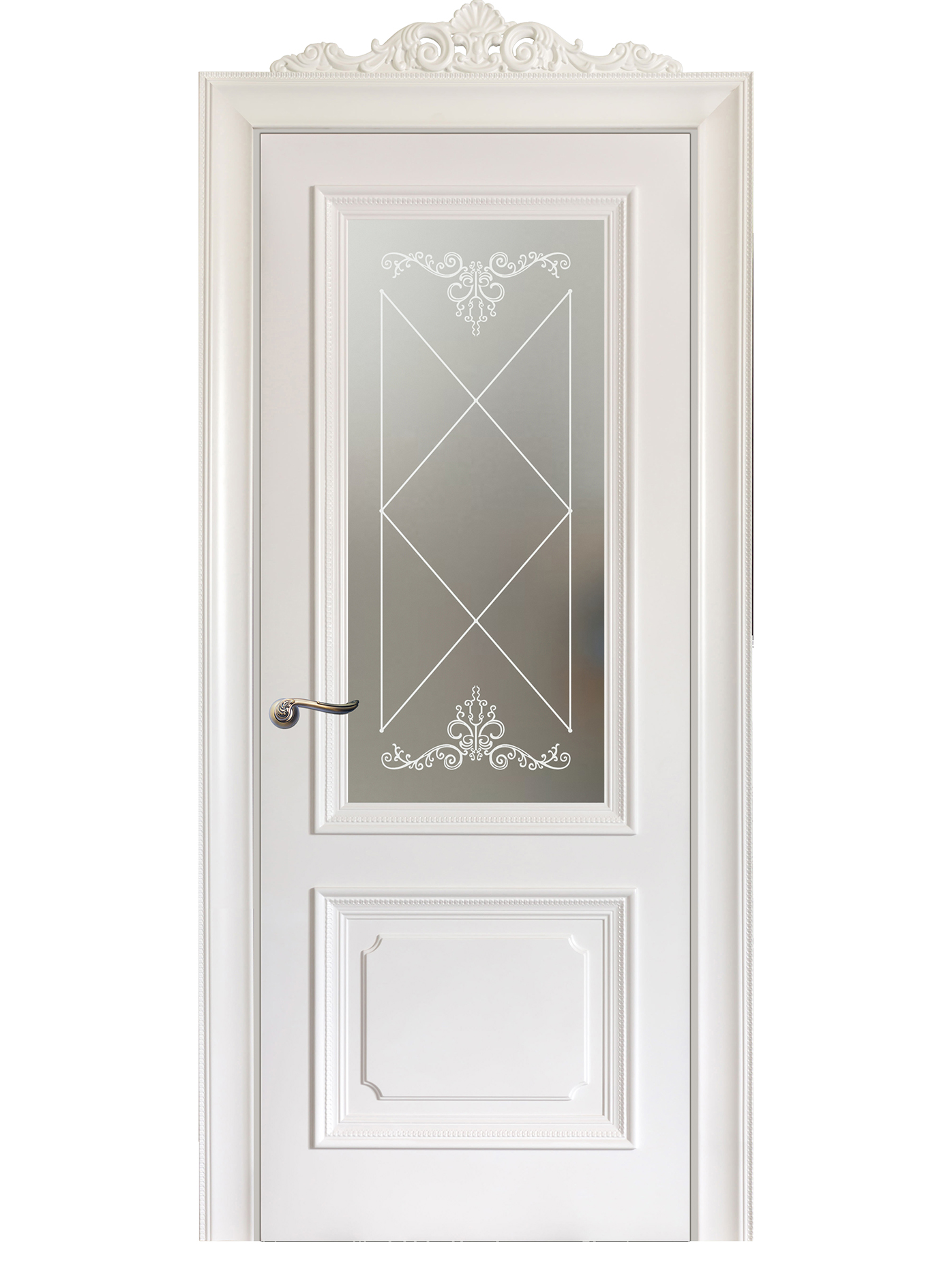 Image Floridia Vetro Interior Door Italian Enamel White 1