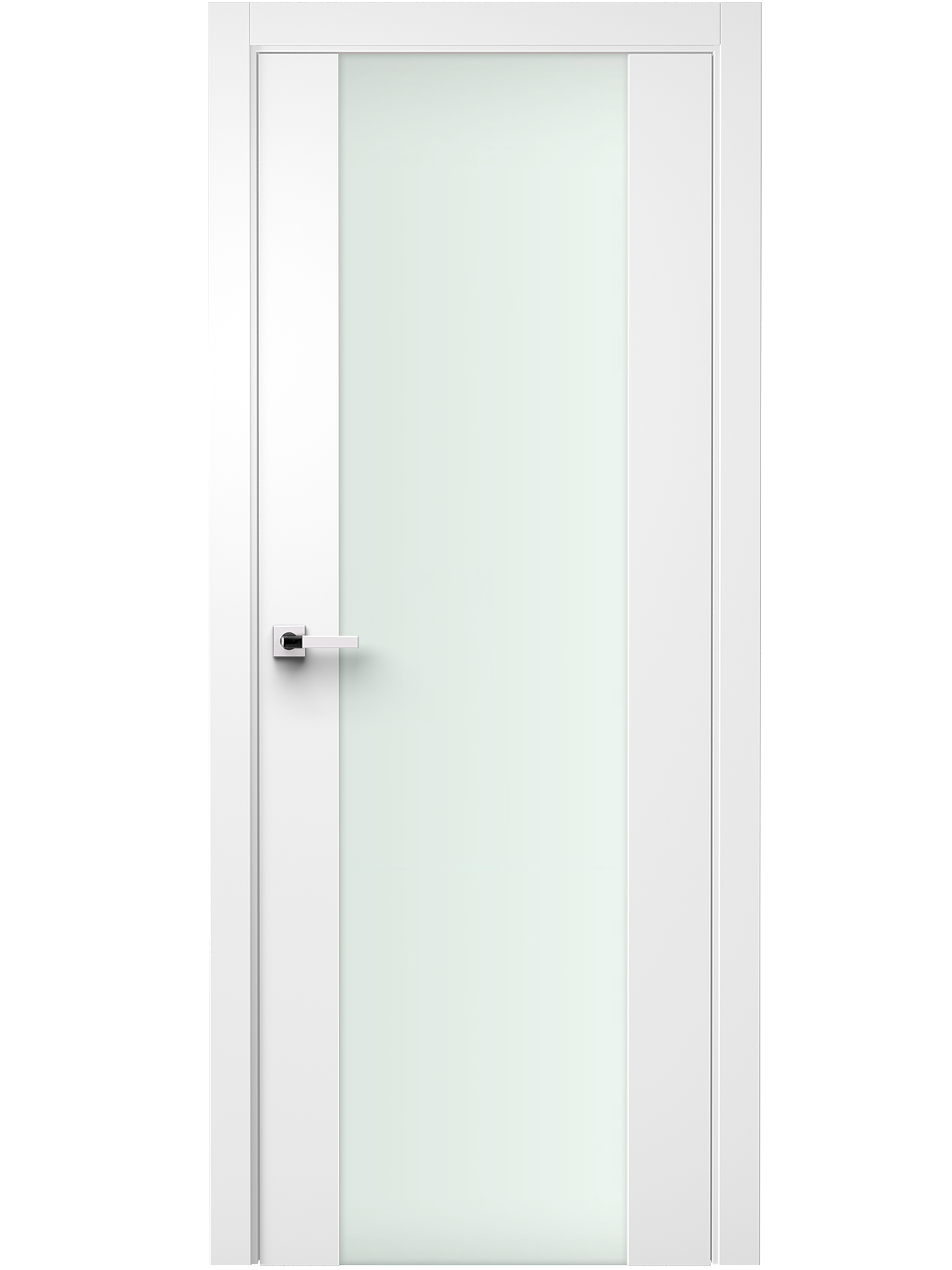 Image Vetra Interior Door Soft Touch White/ Frosted Glass 1