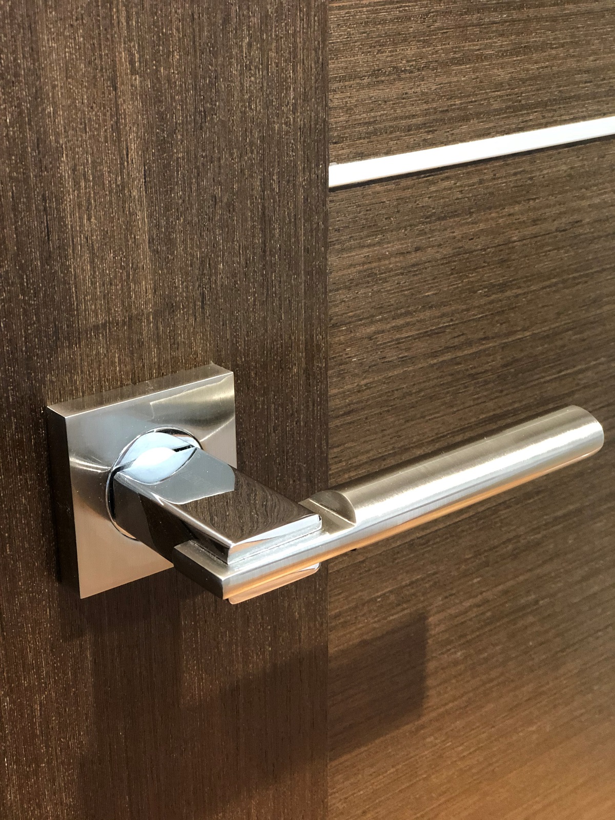 Image European Handle JAZZ satin nickel / polished chrome 2