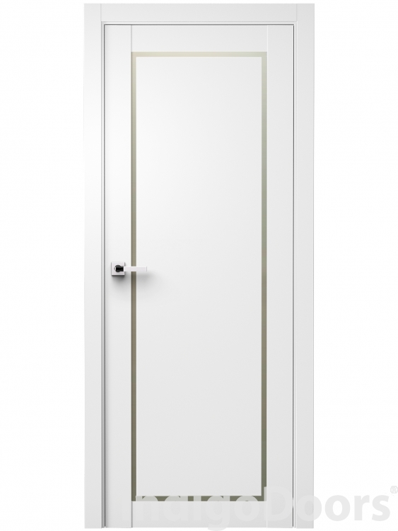 Image Trinity Interior Door Soft Touch White / Frosted Glass 2