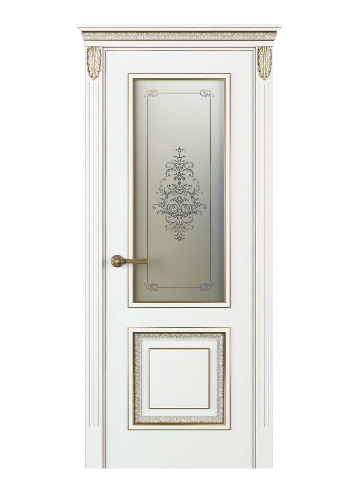 Image Molinella Vetro Interior Door Italian Enamel White 1