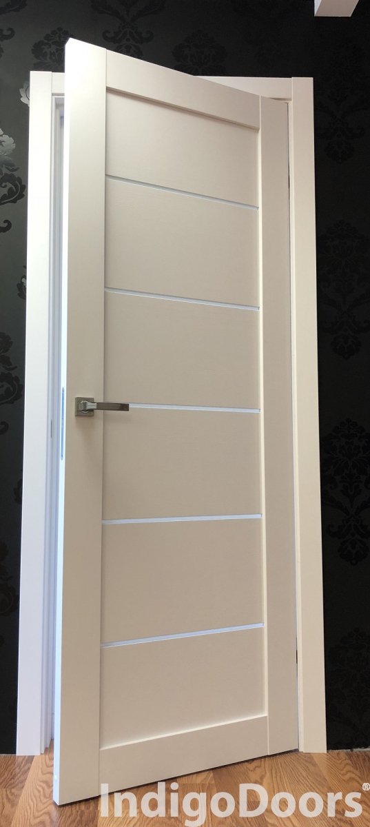 Image Tia Interior Door Bianco Noble/Frosted Glass 4