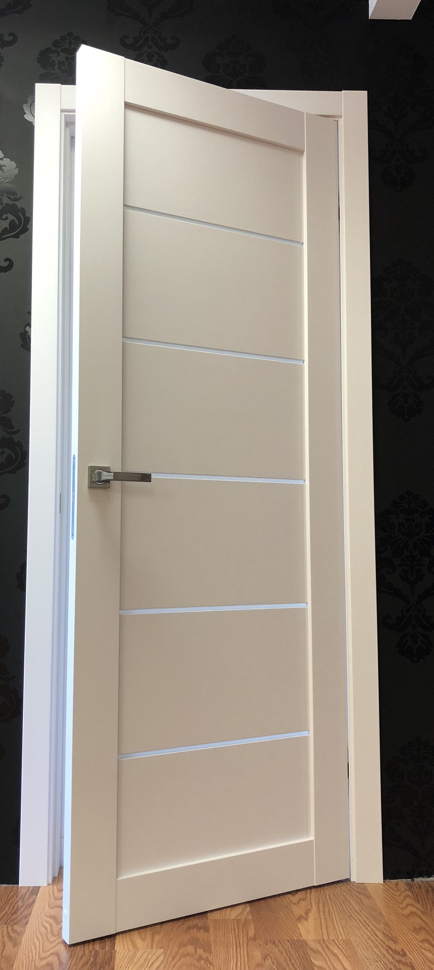 Image Tia Interior Door Bianco Noble/Frosted Glass 3