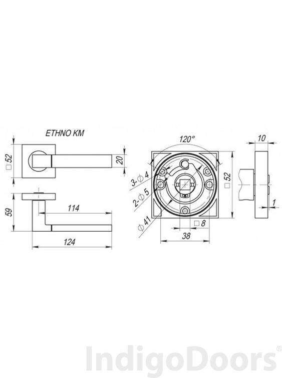 Image European Handle ETHNO satin nickel / polished chrome 5