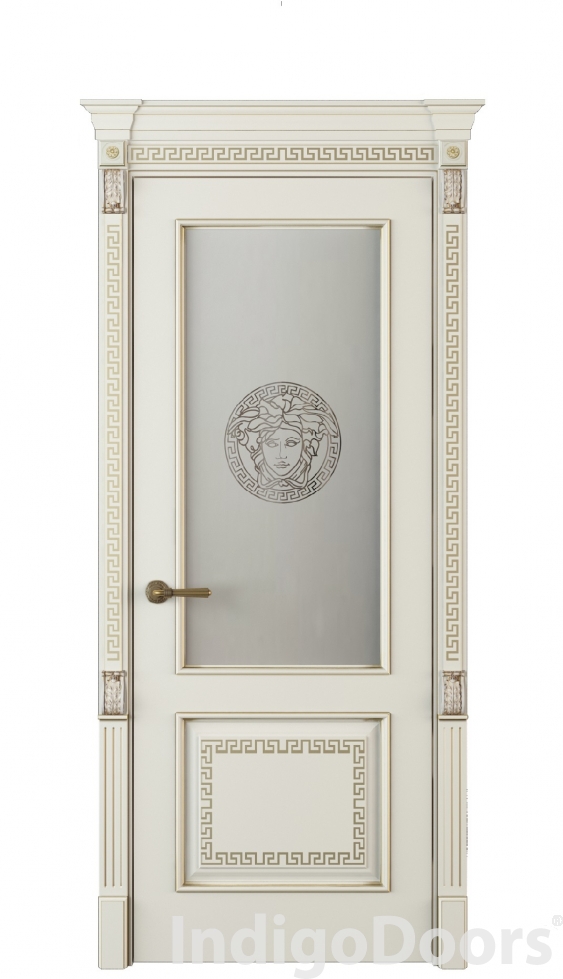 Image Medusa Vetro Interior Door Royal White Oak 2