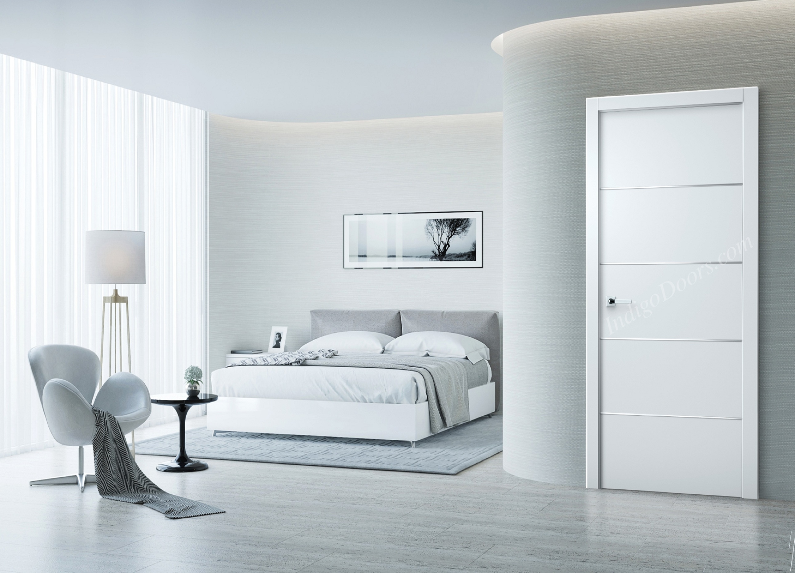 Image Kosmo Interior Door Soft Touch White 2